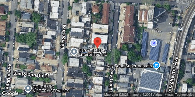 Aerial map of 1957 HOBART AVENUE, Bronx