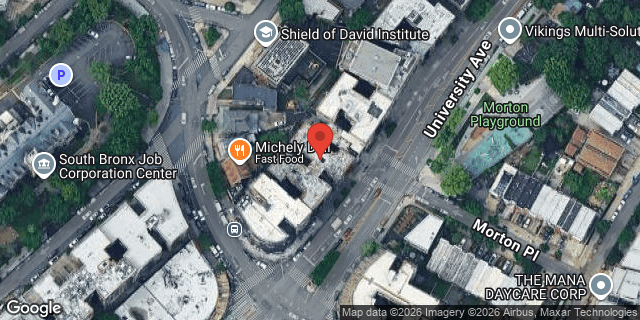 Aerial map of 1815 UNIVERSITY AVENUE, Bronx