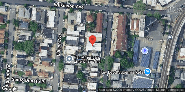 Aerial map of 1961 HOBART AVENUE, Bronx