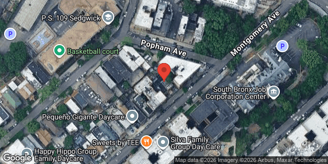 Aerial map of 1765 MONTGOMERY AVENUE, Bronx
