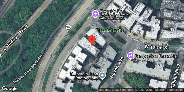 Aerial map of 880 WEST 181 STREET, Manhattan