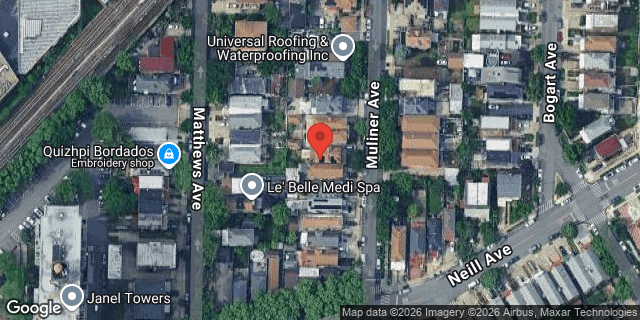 Aerial map of 2017 MULINER AVENUE, Bronx