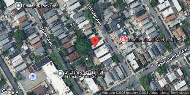 Aerial map of 1919 LURTING AVENUE, Bronx