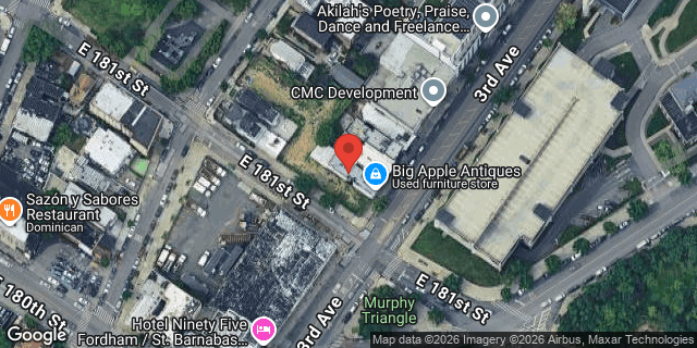 Aerial map of 4411 3 AVENUE, Bronx