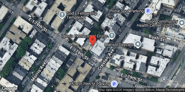 Aerial map of 117 EAST 179 STREET, Bronx