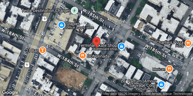 Aerial map of 220 WADSWORTH AVENUE, Manhattan