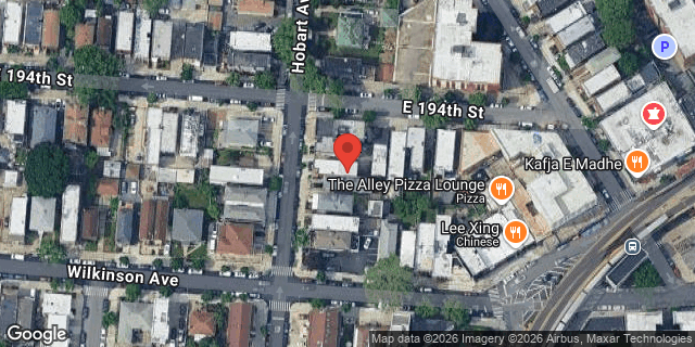 Aerial map of 2010 HOBART AVENUE, Bronx