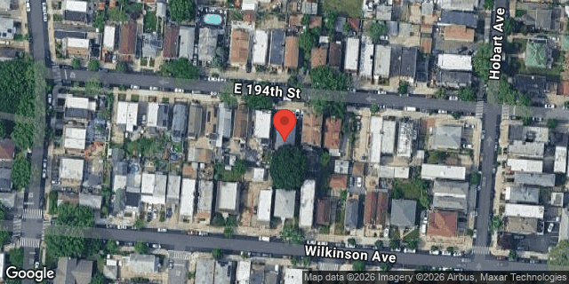 Aerial map of 2868 EAST 194 STREET, Bronx