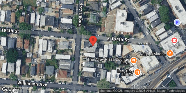 Aerial map of 2924 EAST 194 STREET, Bronx