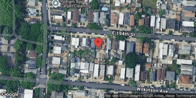 Aerial map of 2852 EAST 194 STREET, Bronx