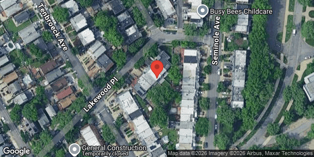 Aerial map of 1216 LAKEWOOD PLACE, Bronx