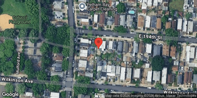 Aerial map of 2842 EAST 194 STREET, Bronx