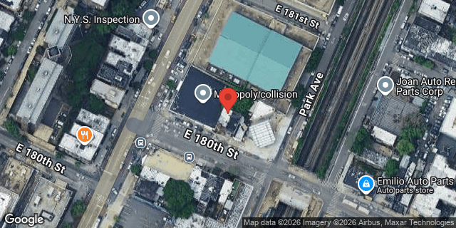 Aerial map of 411 EAST 180 STREET, Bronx