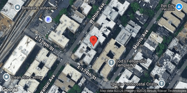 Aerial map of 2010 WALTON AVENUE, Bronx