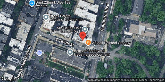 Aerial map of 787 EAST 185 STREET, Bronx