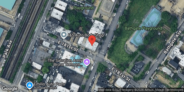 Aerial map of 463 EAST 181 STREET, Bronx