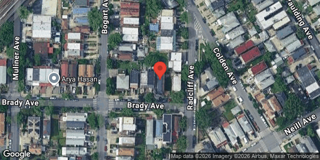 Aerial map of 963 BRADY AVENUE, Bronx