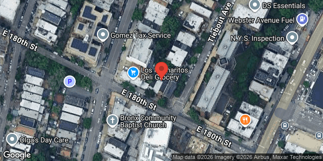 Aerial map of 311 EAST 180 STREET, Bronx