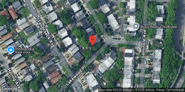 Aerial map of 1821 NARRAGANSETT AVENUE, Bronx