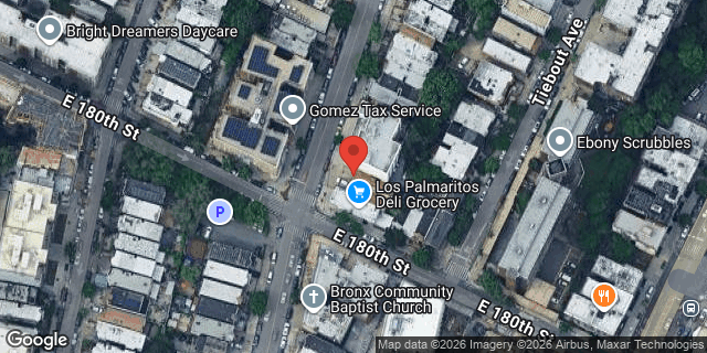 Aerial map of 2088 VALENTINE AVENUE, Bronx