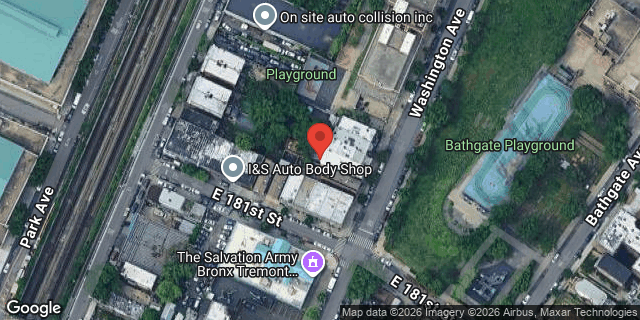Aerial map of 2137 WASHINGTON AVENUE, Bronx