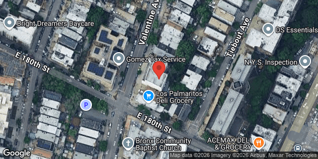 Aerial map of 2086 VALENTINE AVENUE, Bronx