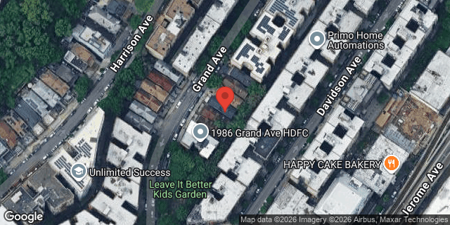 Aerial map of 1996 GRAND AVENUE, Bronx