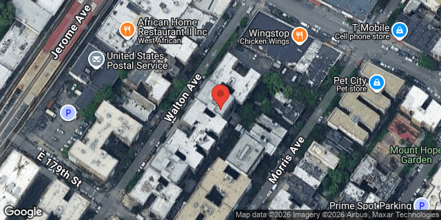 Aerial map of 2026 WALTON AVENUE, Bronx