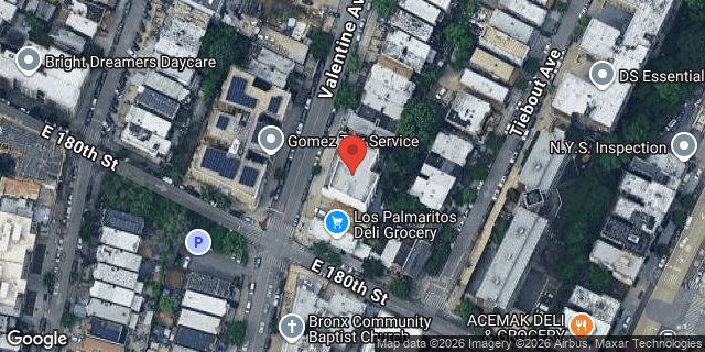 Aerial map of 2090 VALENTINE AVENUE, Bronx
