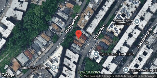 Aerial map of 1991 GRAND AVENUE, Bronx