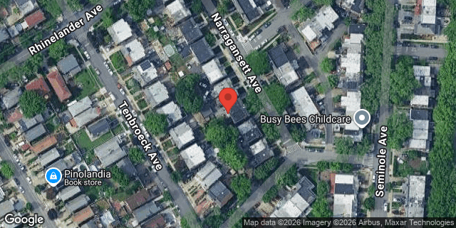 Aerial map of 1831 NARRAGANSETT AVENUE, Bronx