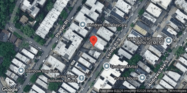 Aerial map of 1839 LORING PLACE SOUTH, Bronx
