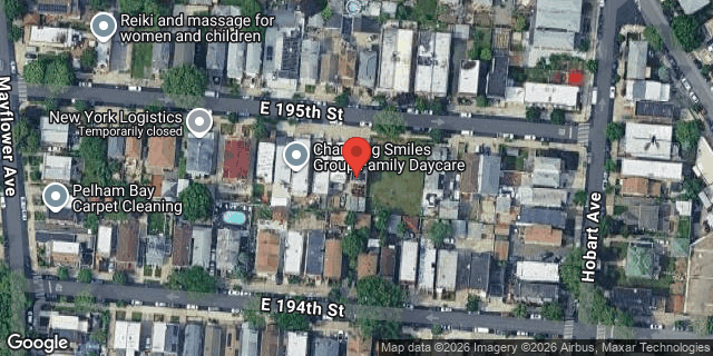 Aerial map of 2874 EAST 195 STREET, Bronx
