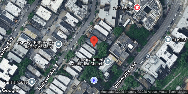 Aerial map of 1872 ANDREWS AVENUE SOUTH, Bronx