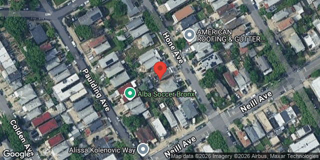 Aerial map of 2015 HONE AVENUE, Bronx