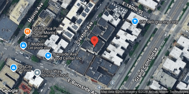 Aerial map of 2064 CRESTON AVENUE, Bronx