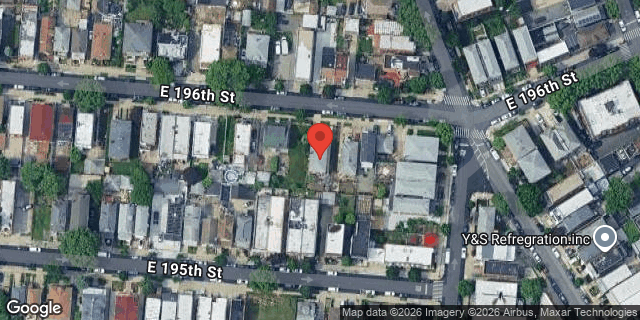 Aerial map of 2888 EAST 196 STREET, Bronx