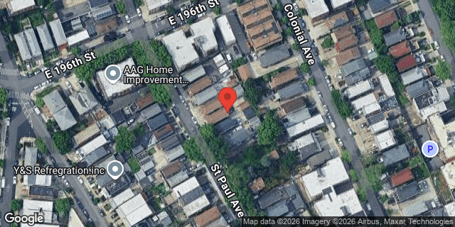 Aerial map of 2046 ST PAUL AVENUE, Bronx