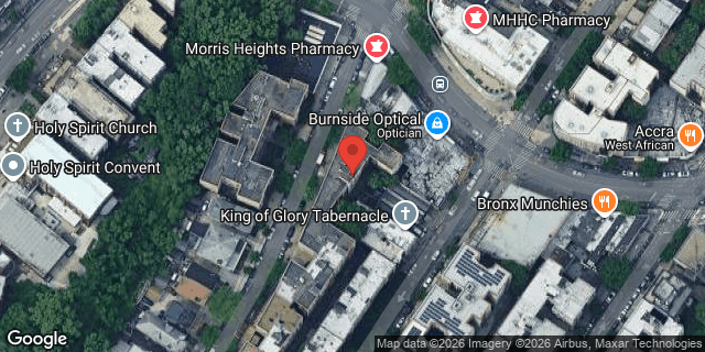 Aerial map of 1934 HARRISON AVENUE, Bronx