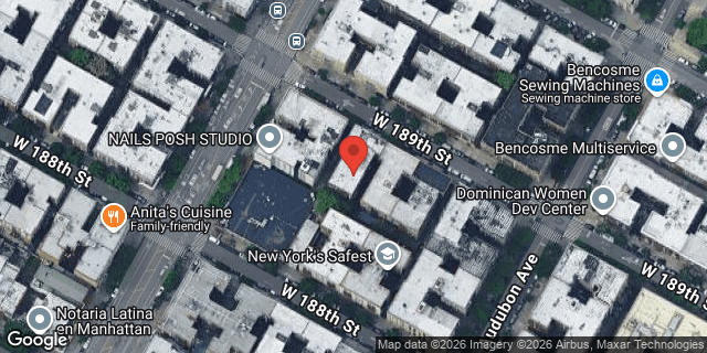 Aerial map of 564 WEST 189 STREET, Manhattan