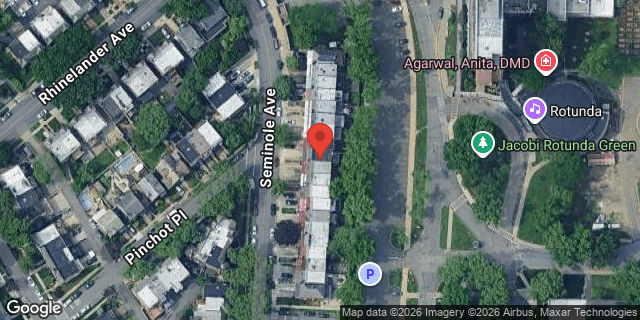 Aerial map of 1824 SEMINOLE AVENUE, Bronx