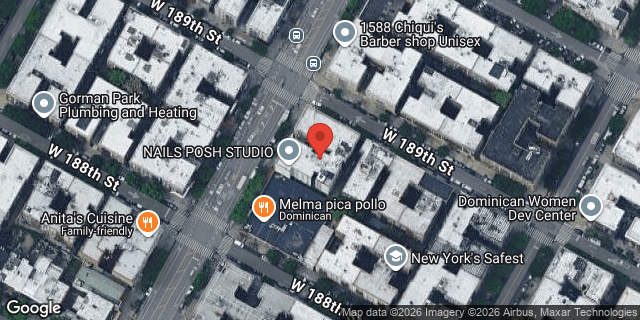Aerial map of 1570 ST NICHOLAS AVENUE, Manhattan