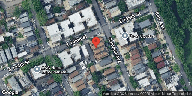 Aerial map of 2057 COLONIAL AVENUE, Bronx