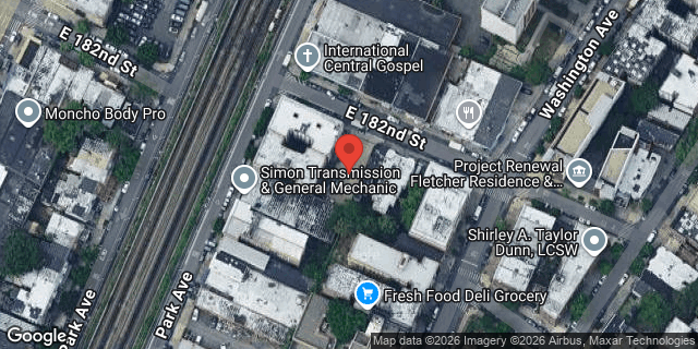 Aerial map of 452 EAST 182 STREET, Bronx