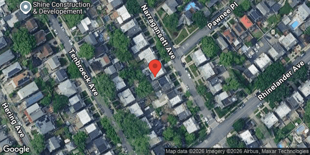 Aerial map of 1921 NARRAGANSETT AVENUE, Bronx