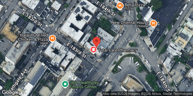 Aerial map of 4533 3 AVENUE, Bronx