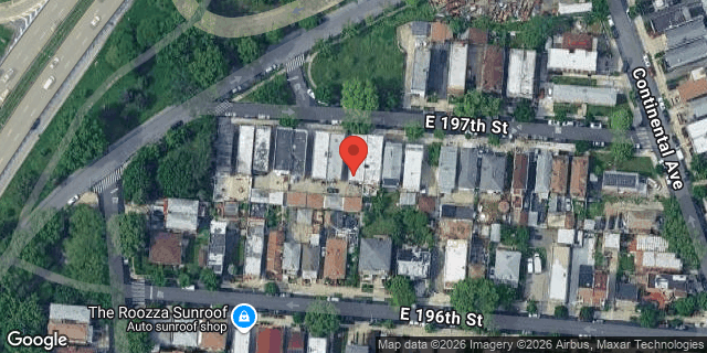 Aerial map of 2854 EAST 197 STREET, Bronx