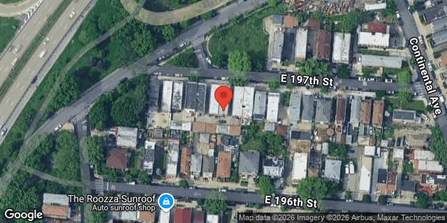 Aerial map of 2852 EAST 197 STREET, Bronx
