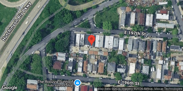 Aerial map of 2848 EAST 197 STREET, Bronx