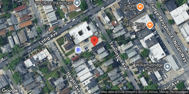 Aerial map of 2031 TOMLINSON AVENUE, Bronx